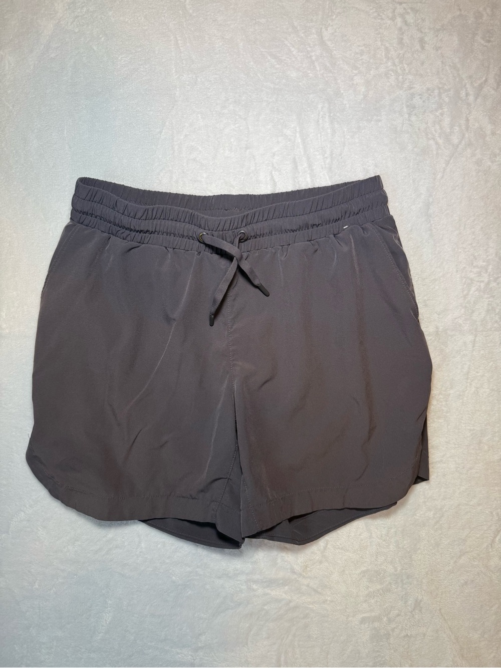 Mondetta Women's Athletic Drawstring Shorts - Dark Gray